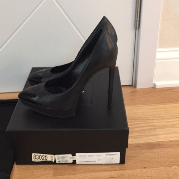 YSL authentic pumps black with patent toe EUR 39.5 - Picture 5 of 8